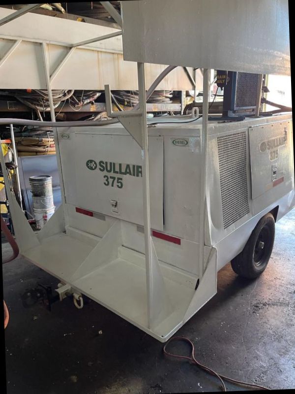 1999 SULAIRE  P -375 DIESEL AIR COMPRESSOR GOOD USED 