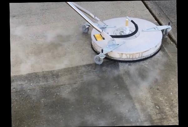 Commercial residential hot water pressure washer on trailer