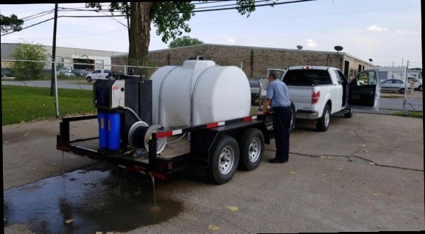 Pressure Washer with Water Recovery System and Trailer