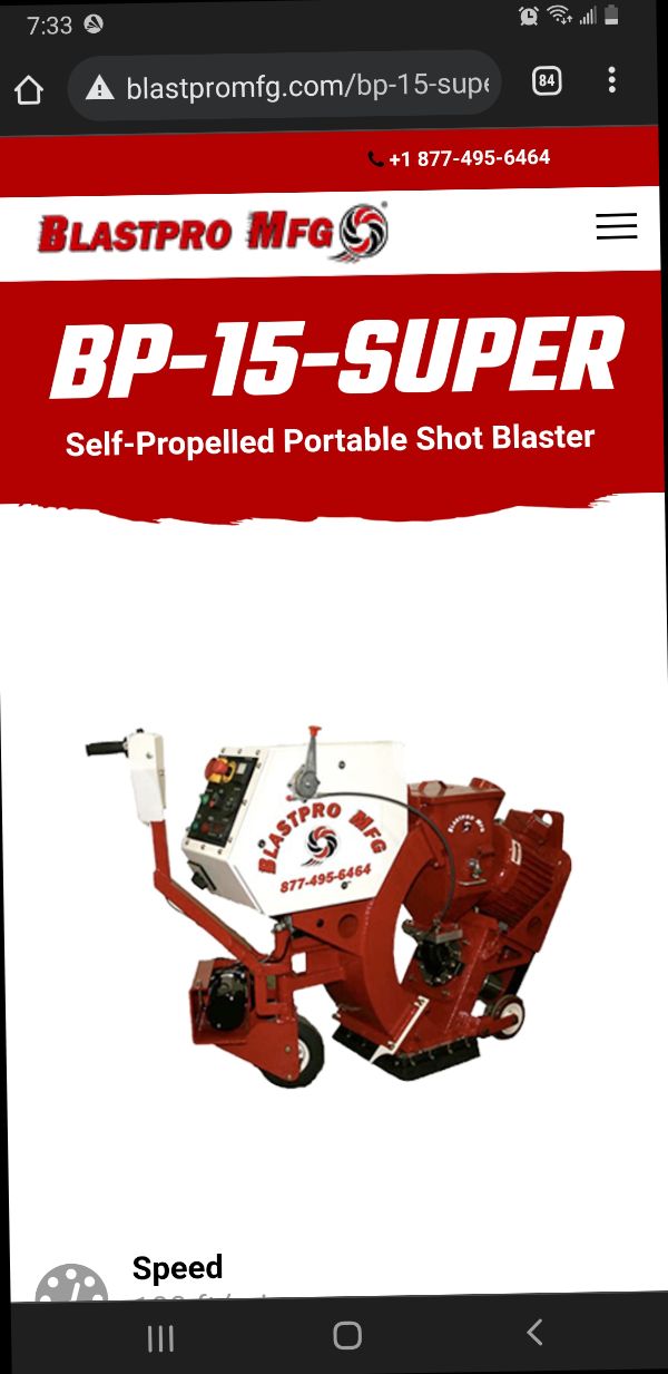 BlastPro BP-15-20 Shootblaster and BlastPro BP-9-54  Dust Collector 